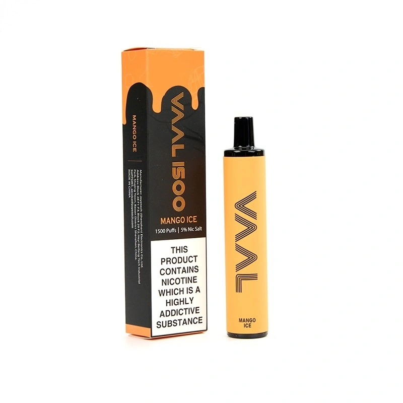 Crazy Selling Vaal Vape Vaal 1500 1500puffs 5ml Empty Disposable Vape Pen Wholesale E Cigarette Disposable Vape