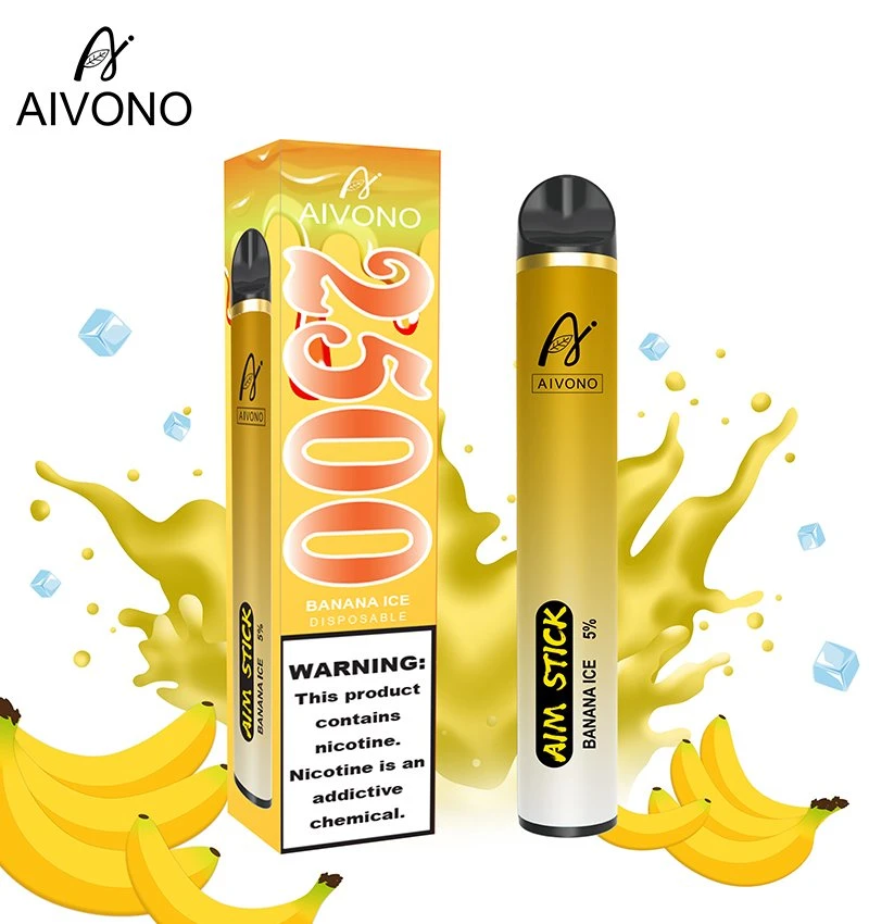 Authentic Guarantee Aim Stick 2500puffs 2% 5% Nicotine 16flavors 9ml Big Juice OEM Disposable Vape