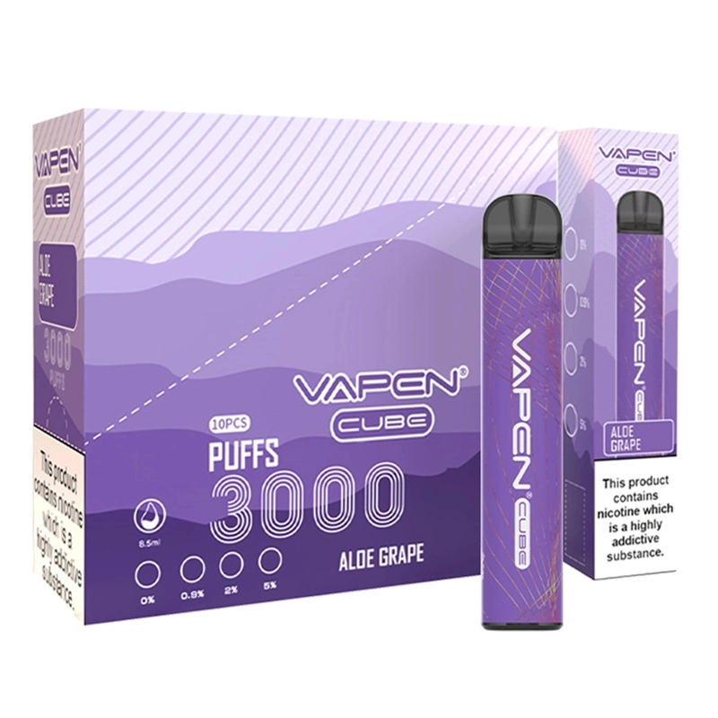 Vapen Cube Vasy 3000puffs Disposable Pod with Nicotine 0mg 0.9mg 20mg 50mg Hot Selling in UK Vape